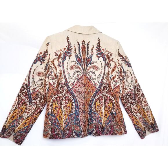 Vintage Coldwater Creek Cream and Red Blazer - Picture 3 of 11